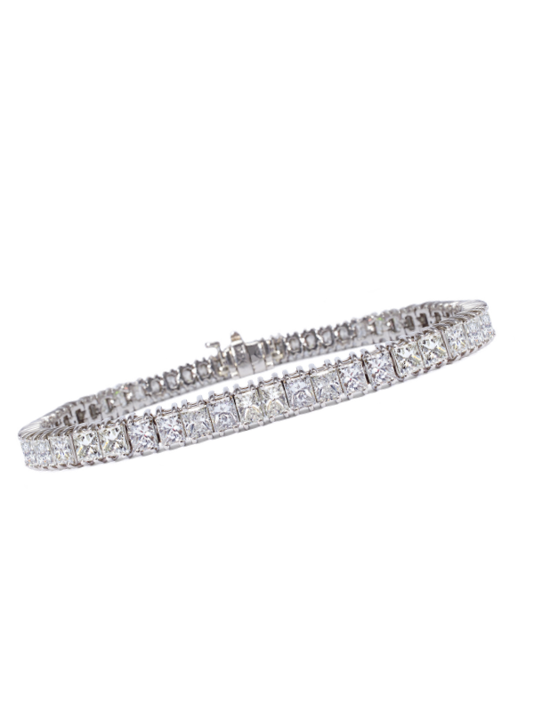 Bracelete Prata com Strass