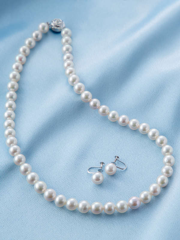 Conjunto Colar Brinco de Pérolas